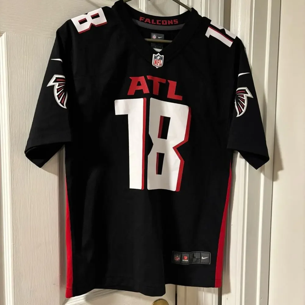 Nike NFL Black and Red ATL Jersey Riley 18 Youth Size L